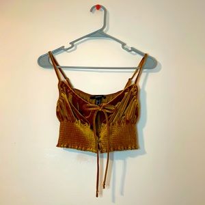 Gold Velvet Top